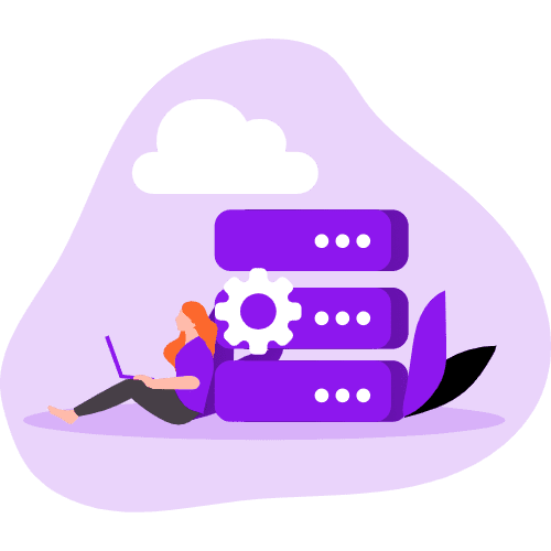 cloud hosting illustration